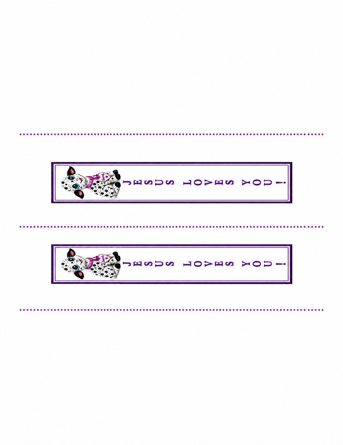 2 Hand-Made JESUS LOVES YOU ! Laminated Book Marks: Sarah the Baby Sheep: My Shepherd, Jesus's Birth. The Christmas Story Edition.